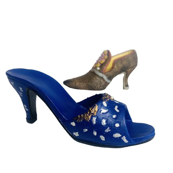 Lot Of 8 Assorted Miniature Shoes Ks Collection Victorian Heels Pumps No Boxes - Picture 6 of 16